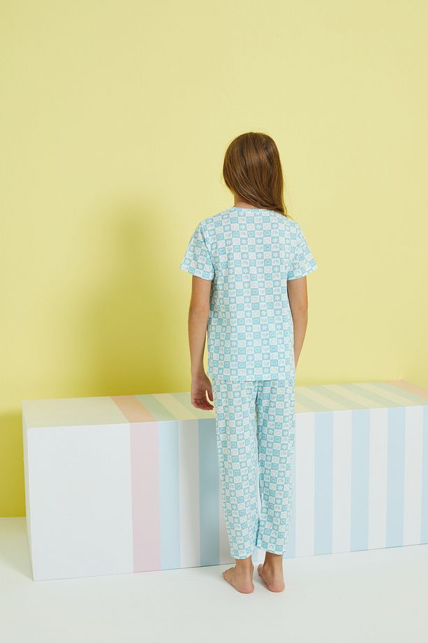 çok renkli Örme Pijama Takım - 5