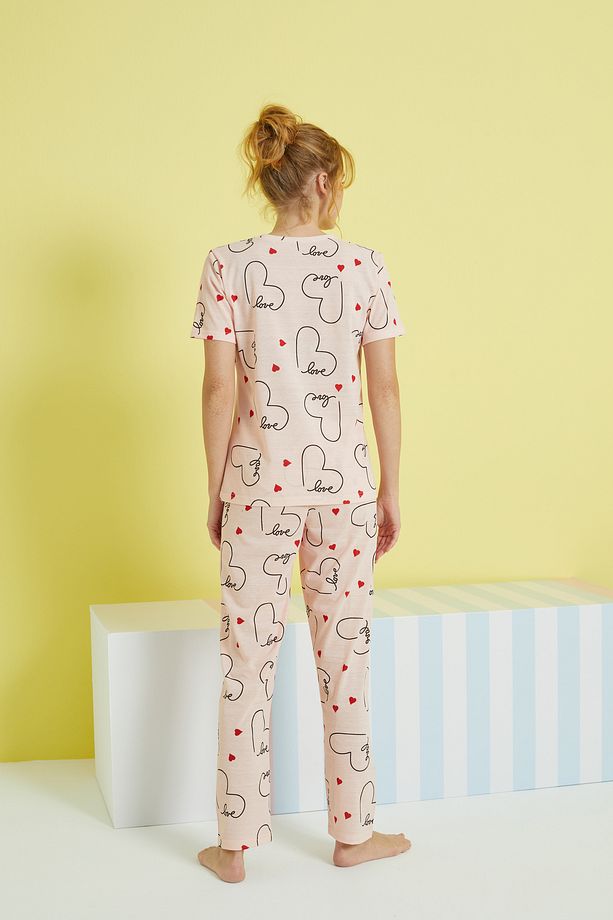 çok renkli Örme Pijama Takım - 3