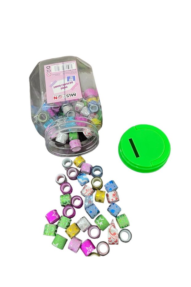 METALLIC PATTERNED MINI TAPE 80 PIECES