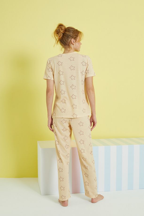 çok renkli Örme Pijama Takım - 3