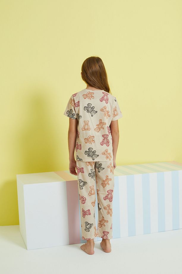 çok renkli Örme Pijama Takım - 5