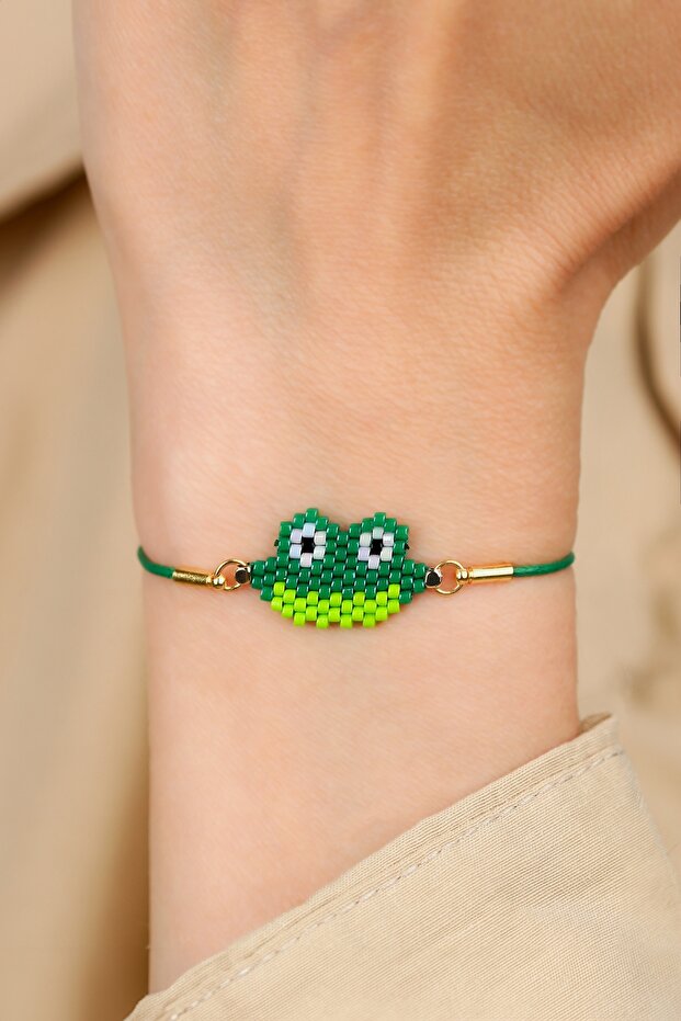 - Animal Figured Bracelet - Handmade - Frog