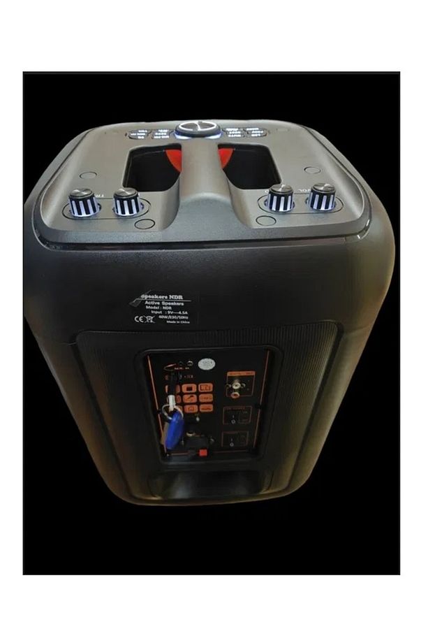 MİKROFONLU BLUETOOTH HOPARLÖR LED IŞIKLI TAŞINABİLİR ŞARJLI SES SİSTEMİ TF KART USB FM RADYO 1600W - 5