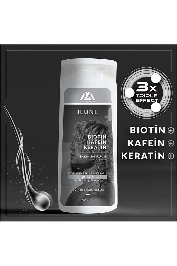 JEUNE ŞAMPUAN KERATİN -KAFEİN-BIOTIN 300ml - 5