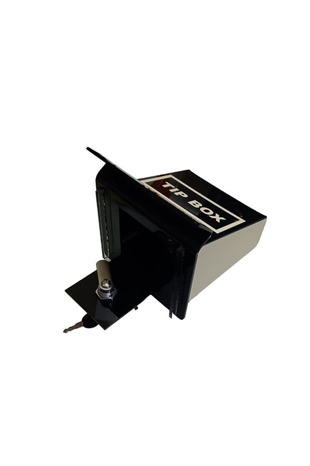 siyah bej tip box bahşiş kutusu - 2