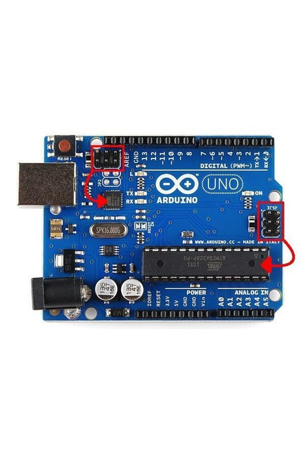 10 Pin To 6 Pin Atmel Programlayıcı Çevirici Kartı Arduino Uno R3 Mega 2560 Avrısp Mkıı Usbasp - 6