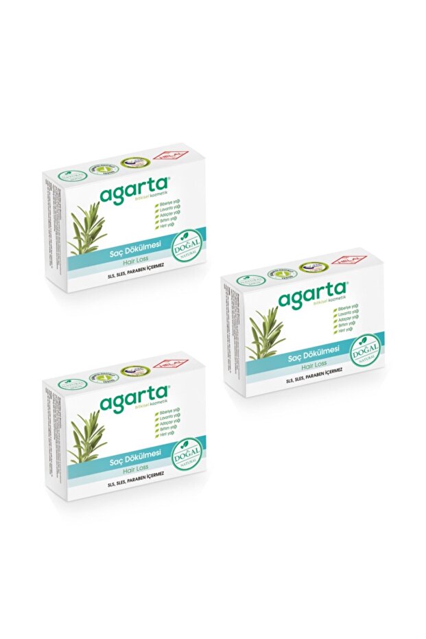 Hair Loss Soap Natural 150 Gr 3 Pieces