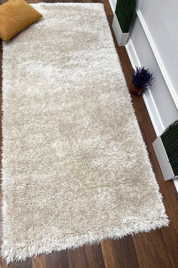 Dokuma Post Shaggy Kesme Yolluk Salsa 0063a Bej 80x250 Cm - 1