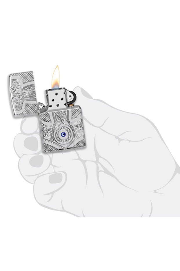 49289 Armor Medieval Design Lighter, Orta Çağ Tasarımı Çakmak - 3