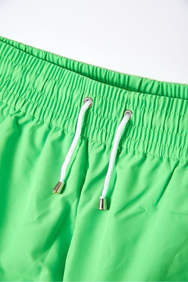 Yeşil Bağlı Kadın Deniz Şortu - 2