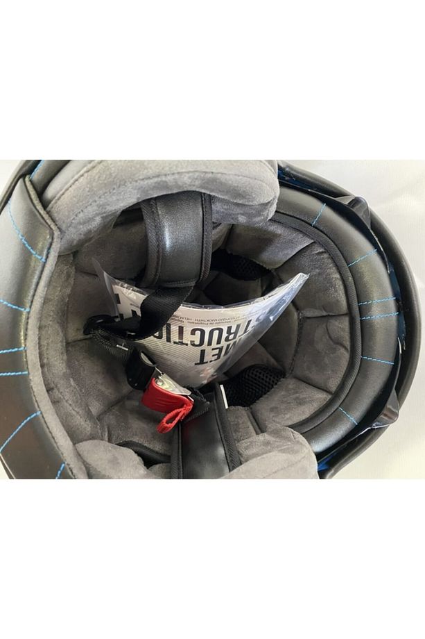 Kask Le Mans 2 Sv Cafe Racer B7 Mat Mavi Yarım Kask - 7