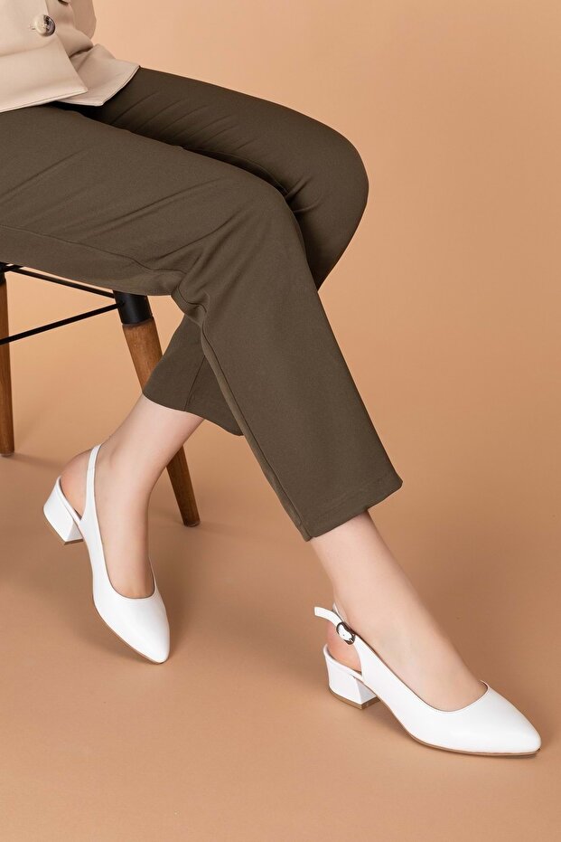 Women's Genuine Leather Heeled Shoes