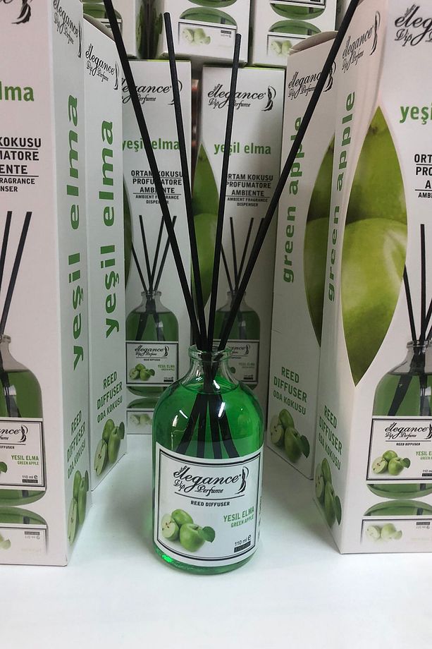 Yeşil Elma Reed Diffuser Bambu Çubuklu Oda Kokusu (110 Ml) - 4