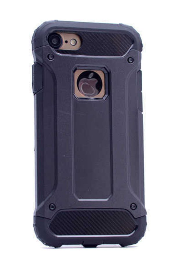 iPhone 5 / 5S Compatible - Case Double Layer Protective Crash Military Tank Case - Black