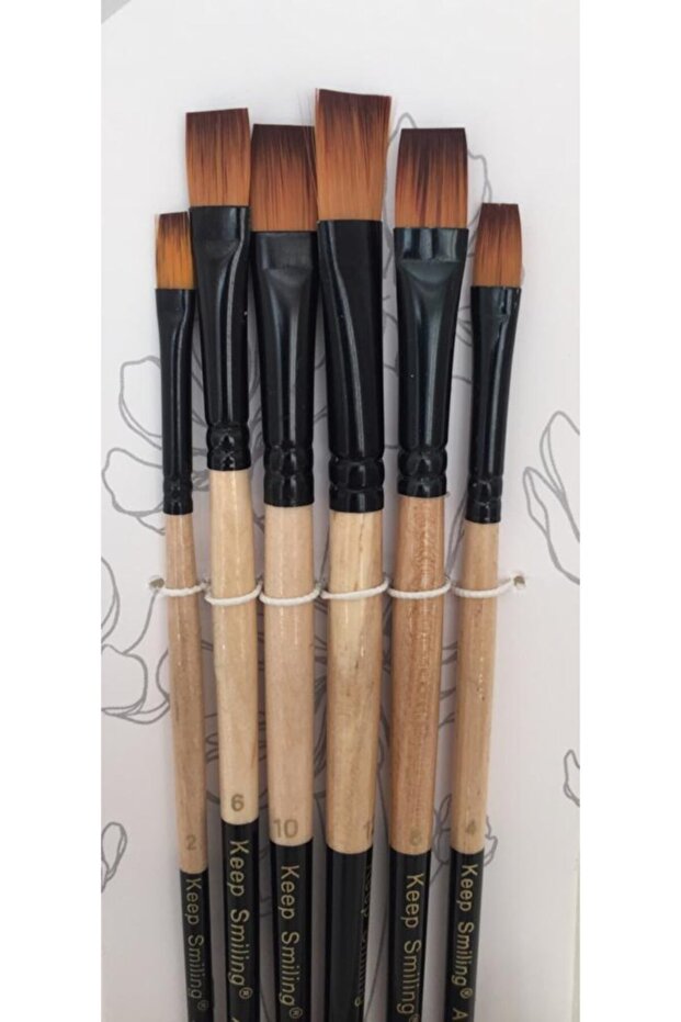 مجموعة فرش مسطحة مكونة من 6 قطع - 2