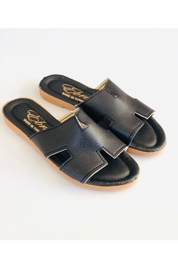 Women's Black Slippers, Daily Stylish Slippers