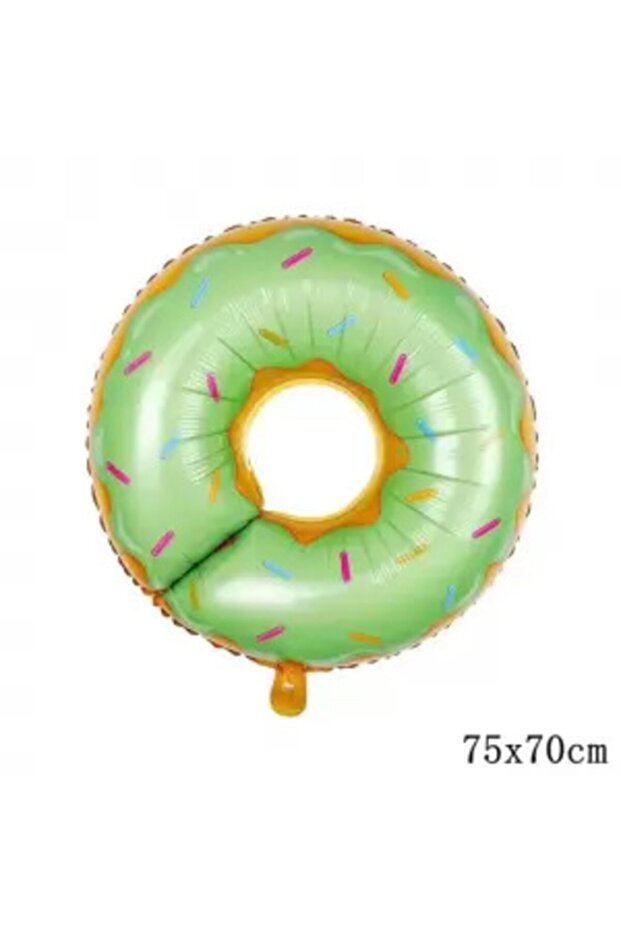 Donut Foil Balloon Green 70 cm