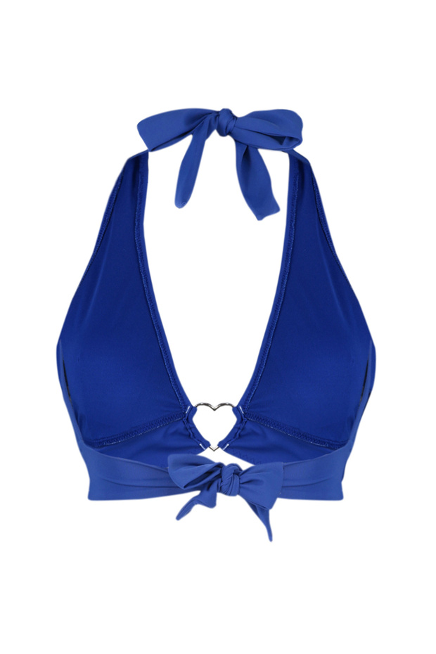 Saks Aksesuarlı Üçgen Kaplı Bikini Üstü TBESS23BU00328 - 8