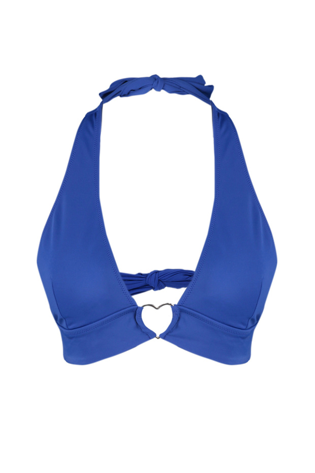 Saks Aksesuarlı Üçgen Kaplı Bikini Üstü TBESS23BU00328 - 7