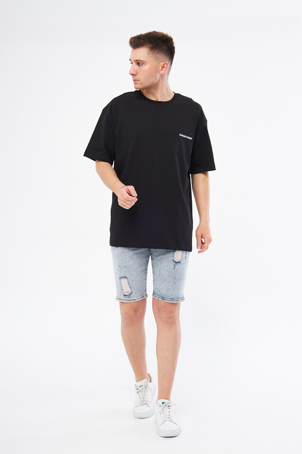Basic Siyah Oversize Tişört