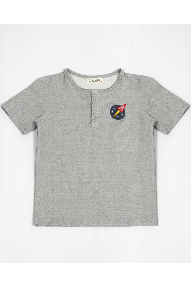 بدلة مزدوجة بتفاصيل أزرار للأولاد - 6