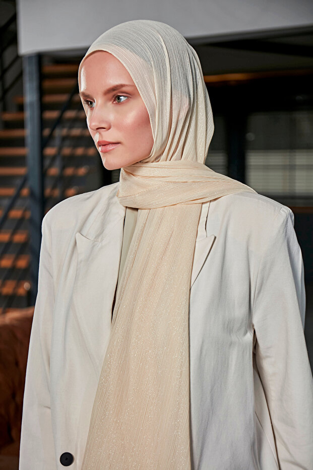 Simli Abiye Şal - 1