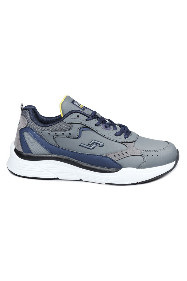 27710 Gray - Navy Blue Men's Sneakers