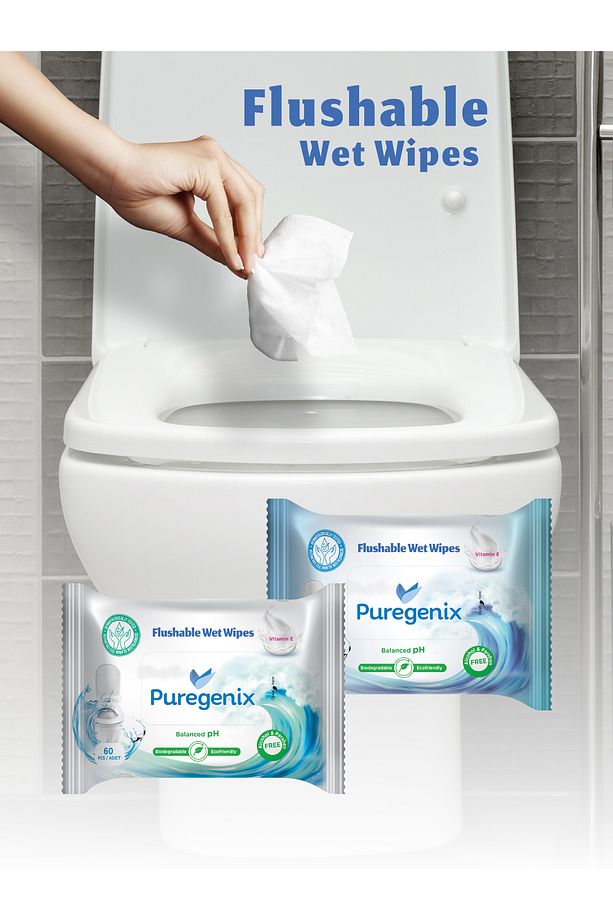 Flushable Islak Tuvalet Kağıdı 5 x 60'lı - 4