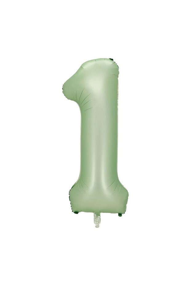 Best 1 Water Green Color Number Foil Balloon 76 cm