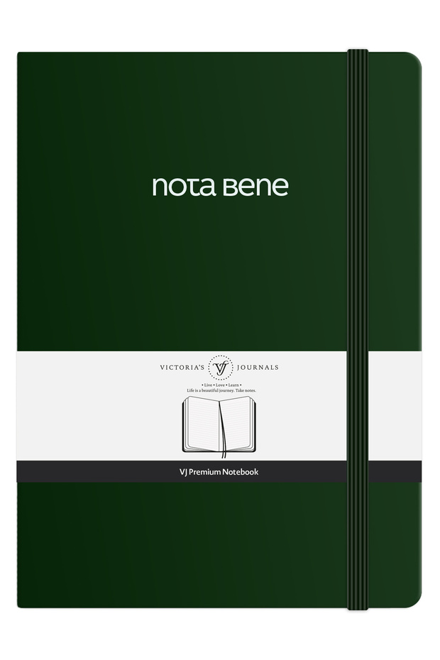 Nota Bene Premium Hard Cover Notebook, 21x29 cm, Striped