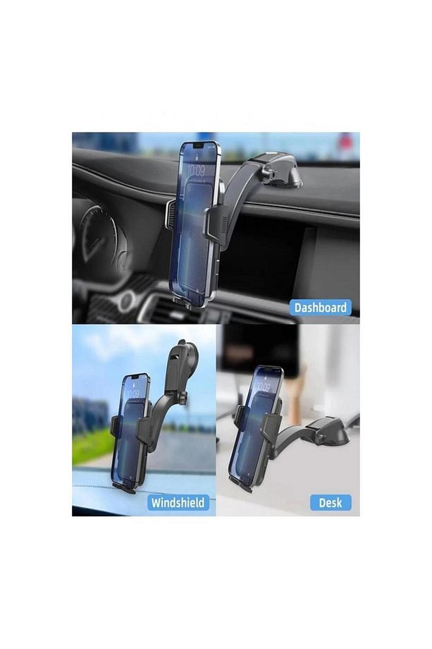 T-78 360° dönebilen Güçlü Mıknatıslı Vantuzlu Araç İçi Tutacak - 2