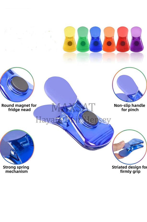 Poşet Kapatıcı Pratik Kullanılabilir Mıknatıslı Klips Poşet Kapatıcı Mandal 4 Adet TYCMXT280324 - 2