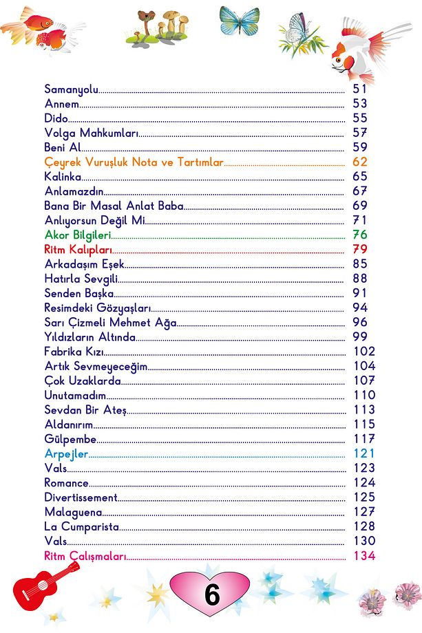 Renklerle Gitar Eğitimi - 6