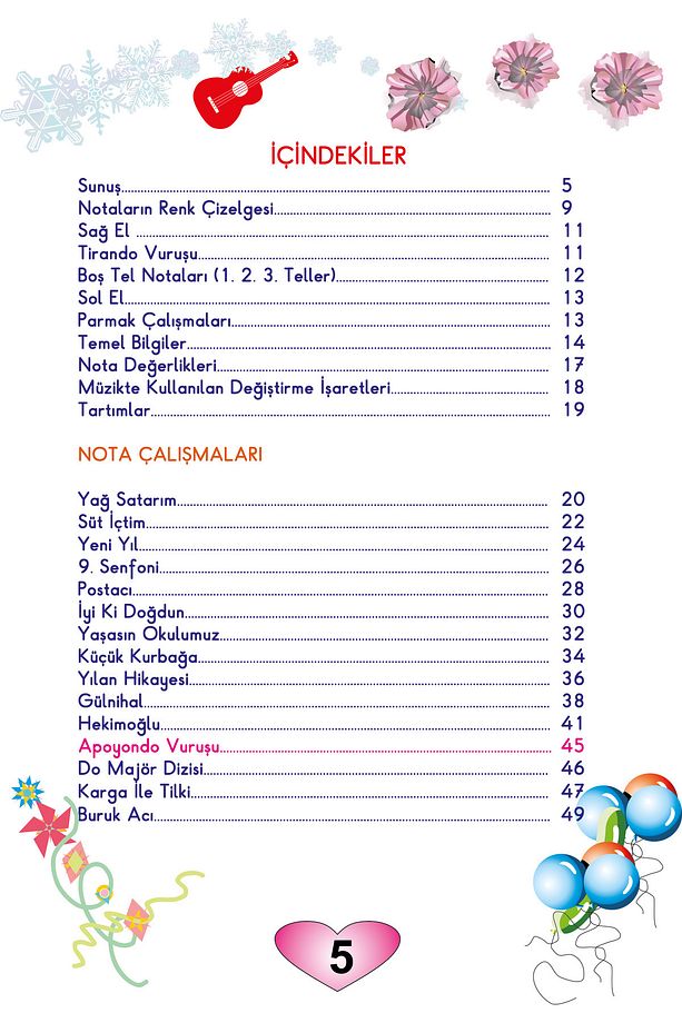 Renklerle Gitar Eğitimi - 5