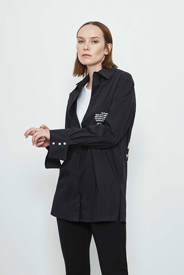 Kadın Satranç Baskılı Gömlek - 2