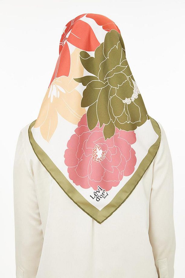 Haki Trend Twill Eşarp - 4