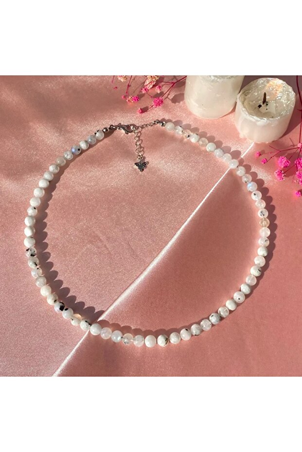 Natural Stone Necklace 6MM Design