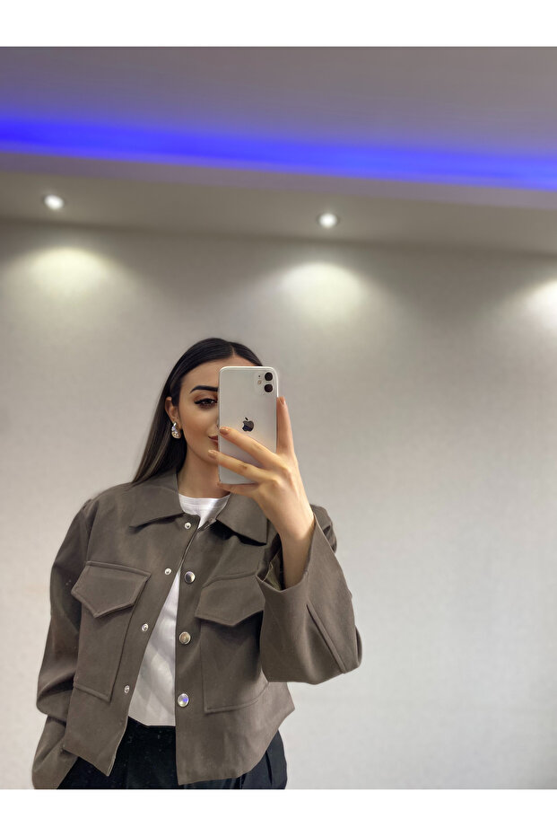 Antrasit Cepli Ceket - 3