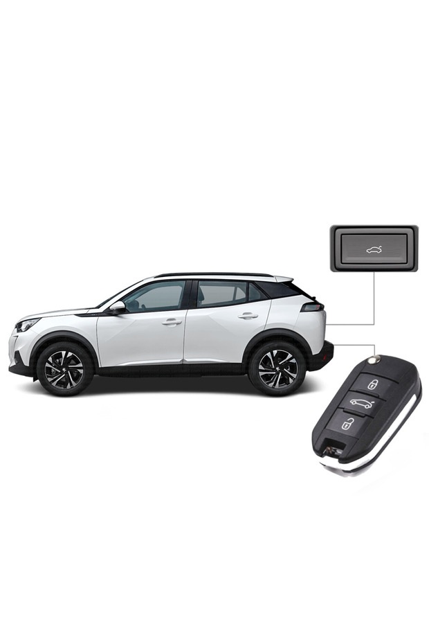Peugeot 2008 Elektrikli Uyumlu Bagaj Sistemi (2019-2024) - 1