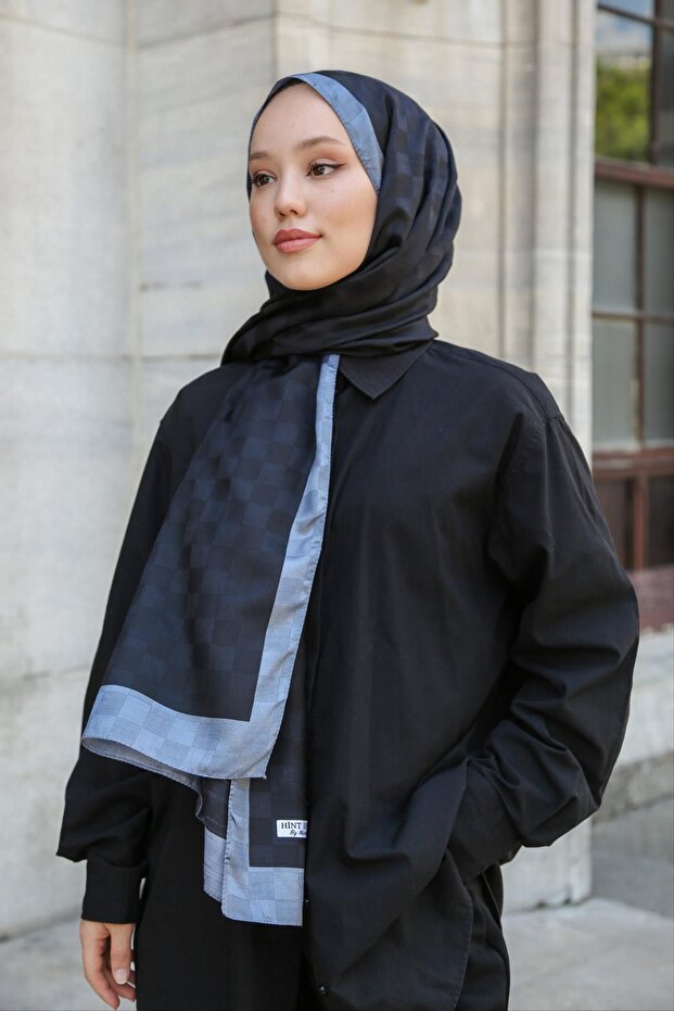 Dama Desenli Monogram Şal Monov03-17 - 1