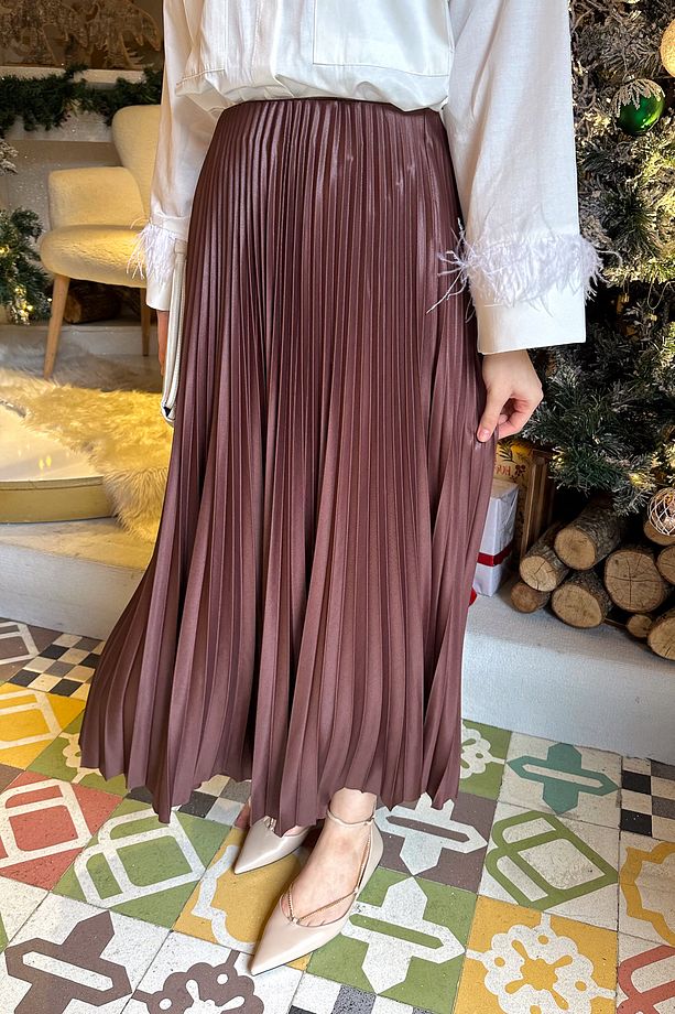 Elisa Piliseli Etek-Acı Kahve - 4