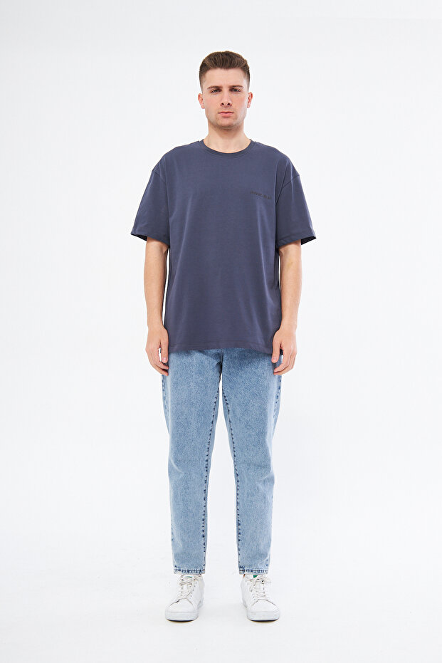 Basic Füme Oversize Tişört