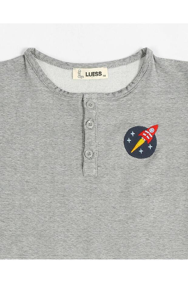 بدلة مزدوجة بتفاصيل أزرار للأولاد - 8