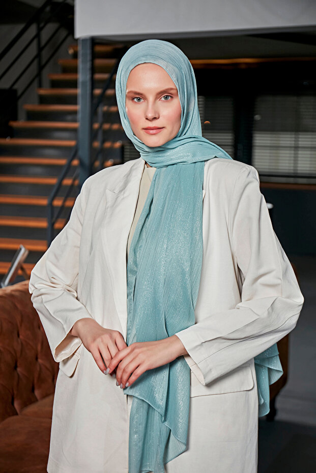 Simli Abiye Şal - 3