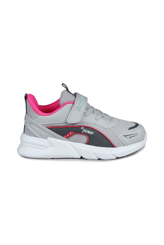 28123 Velcro Light Gray - Mint Green Girls' Sneakers Casual Sneakers