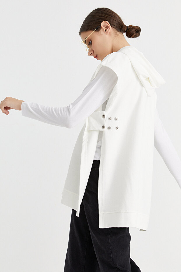Hooded Suede Sweat - 5