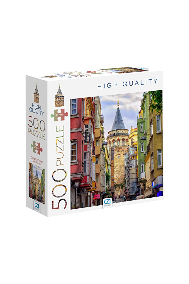 Galata Tower 500 Pieces 2.2mm Thickness 33x48cm Professional Hobby Puzzle Puzzle Series