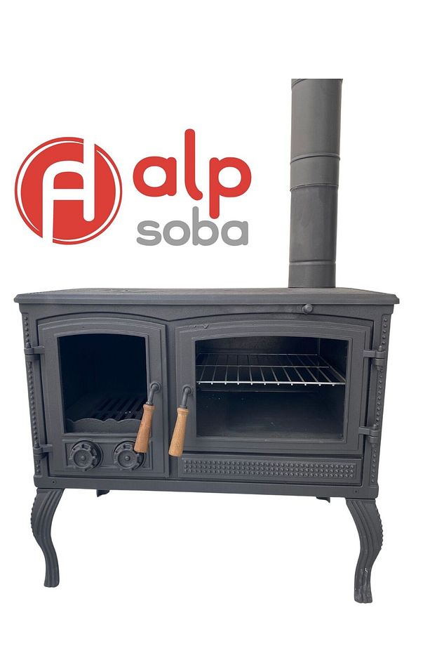Alp Soba Sanayi Mercan Kuzineli Döküm Şömine Soba - 6