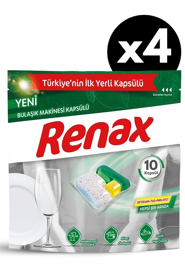 Bulaşık Makinesi Kapsülü Hepsi Bir Arada 10 Lu x 4 Adet - 2