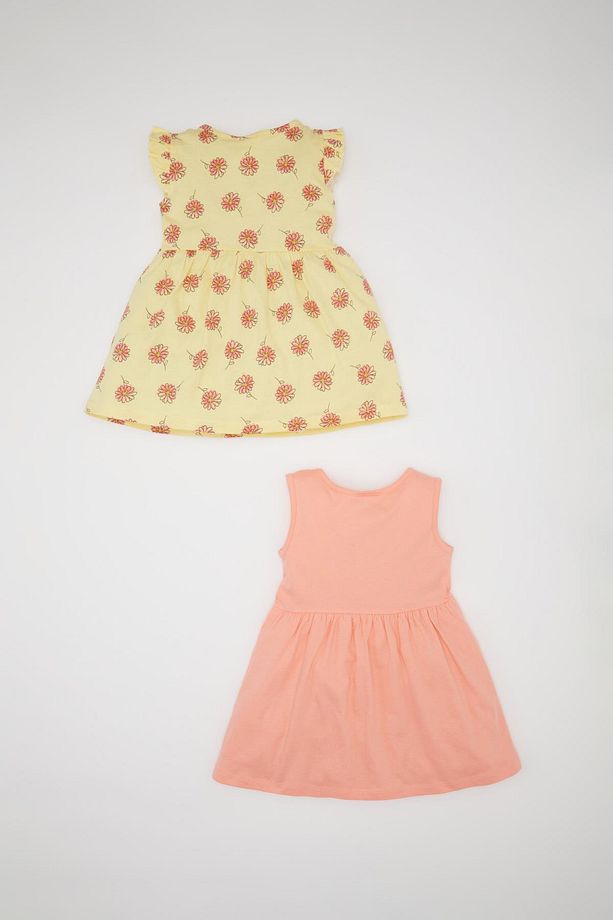 Kız Bebek Desenli Kolsuz 2'li Elbise C0071a524sm - 6